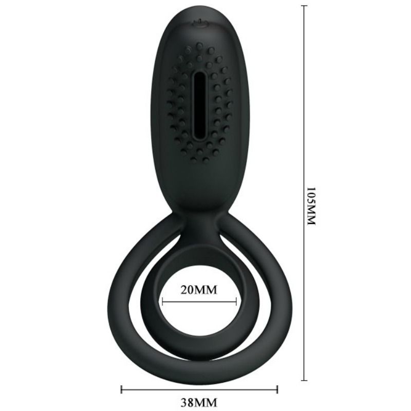 PRETTY LOVE - ESTHER VIBRATING RING WITH STIMULATOR - 5