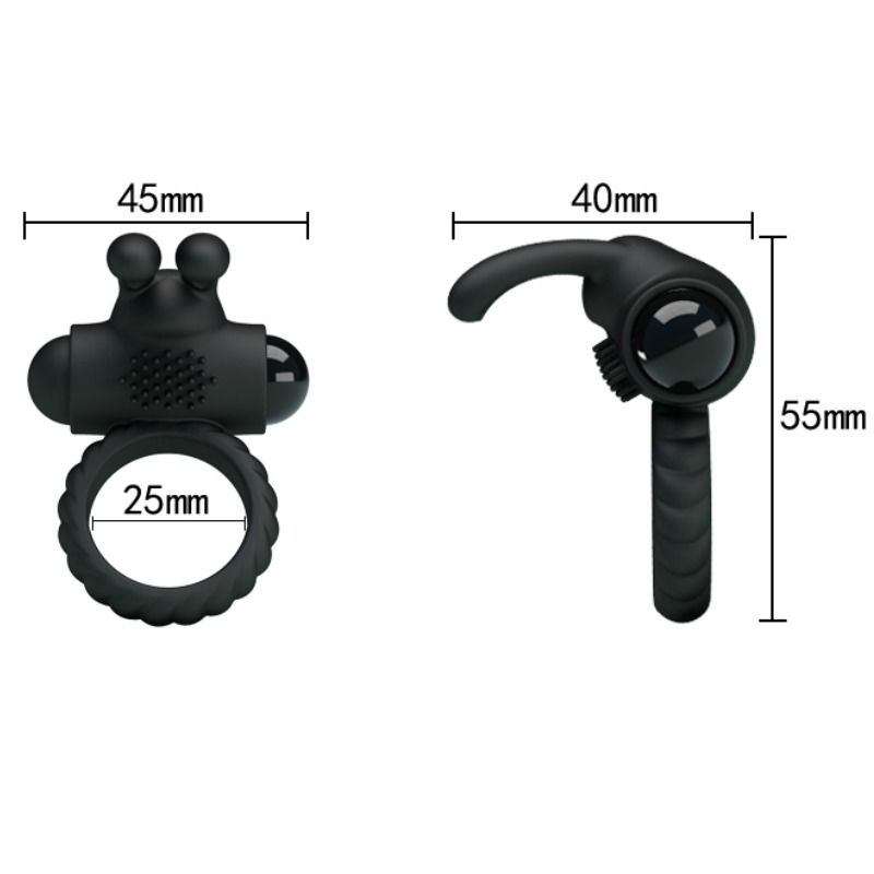 PRETTY LOVE - EUDORA VIBRATING RING WITH STIMULATOR - 7