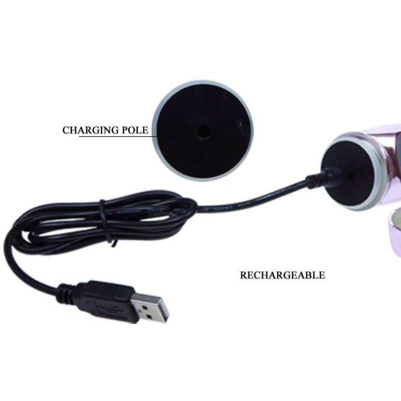 BAILE - RECHARGEABLE VIBRATOR WITH ROTATION AND THROBBING BUTTERF STIMULATOR - 7