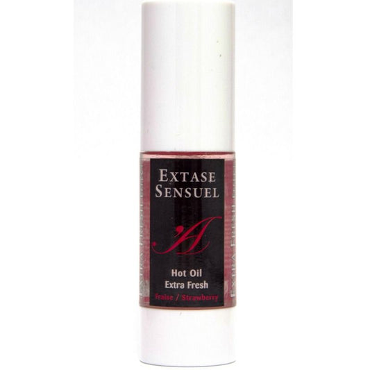 EXTASE SENSUAL - OLIO DA MASSAGGIO CON EFFETTO FRAGOLA EXTRA FRESCO 30 ML - Secretroomsexyshop