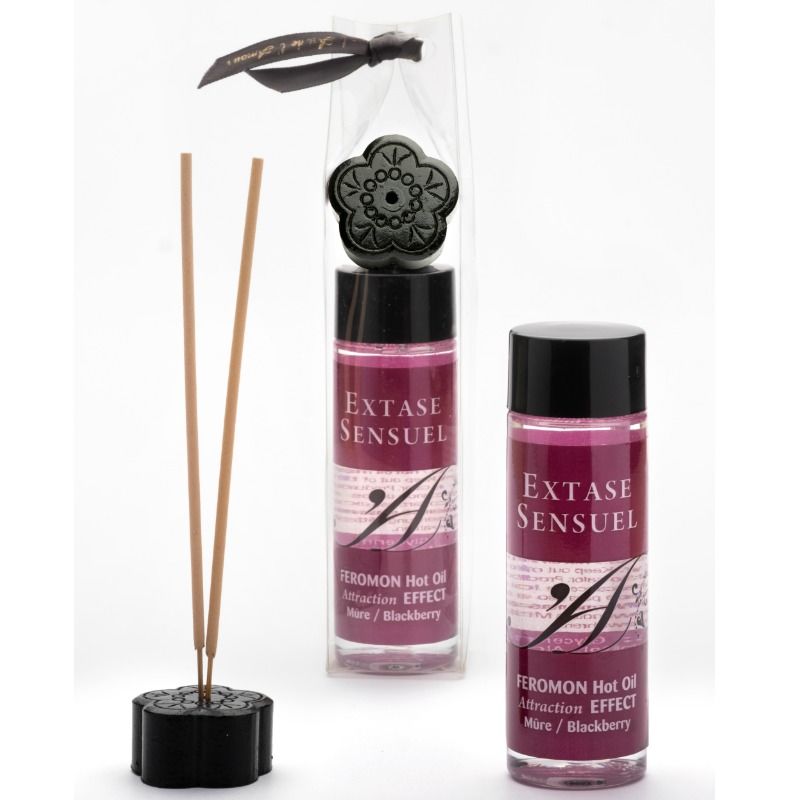 EXTASE SENSUAL - HEATING EFFECT MASSAGE OIL WITH BLACKBERRY PHEROMONES 100 ML - 1