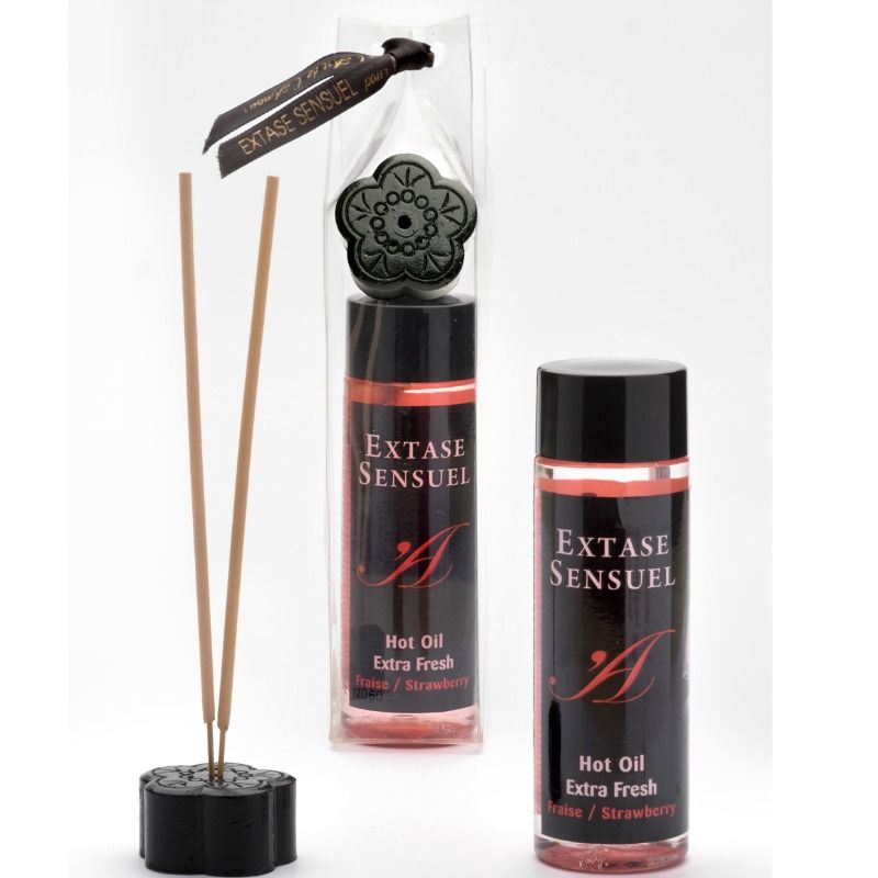 EXTASE SENSUAL - MASSAGE OIL WITH EXTRA FRESH STRAWBERRY EFFECT 100 ML - 2