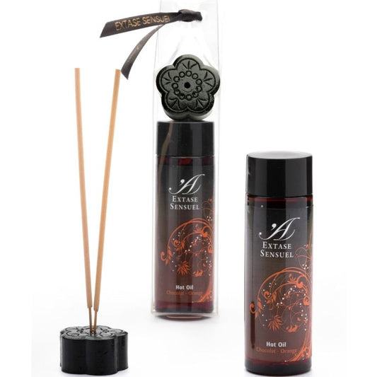 EXTASE SENSUAL - OLIO STIMOLANTE AL CIOCCOLATO E ARANCIA 100 ML - Secretroomsexyshop