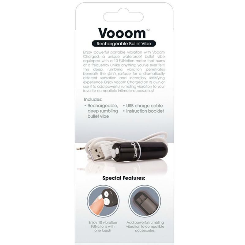SCREAMING O - RECHARGEABLE VIBRATING BULLET VOOOM BLACK - 4