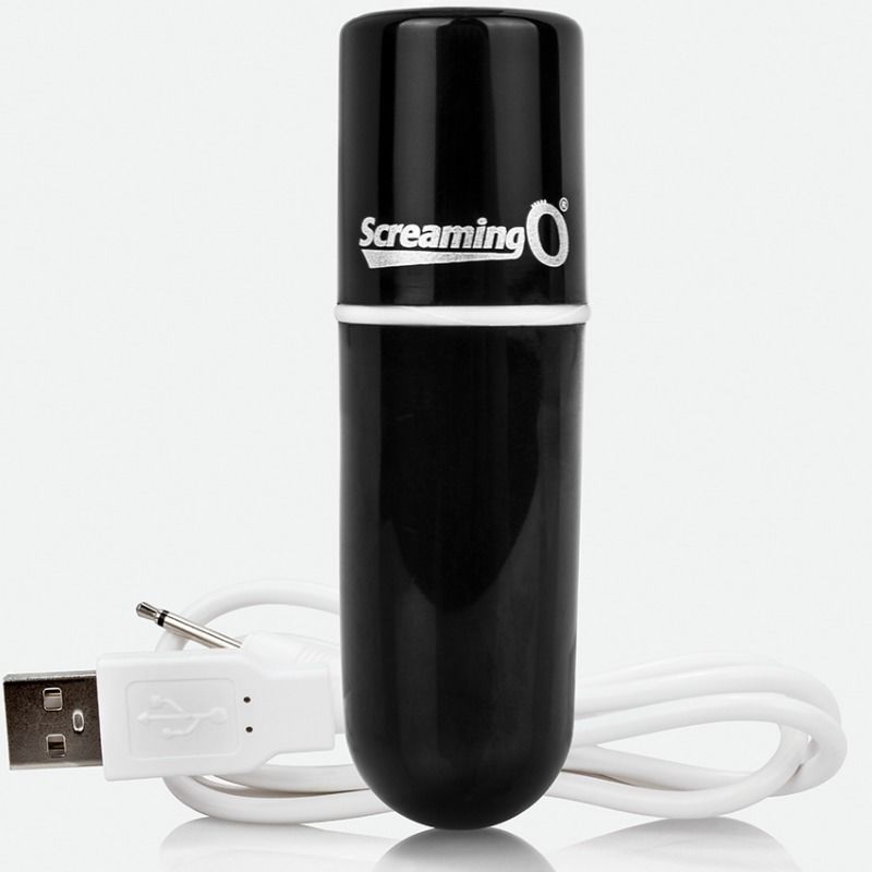 SCREAMING O - RECHARGEABLE VIBRATING BULLET VOOOM BLACK - 3