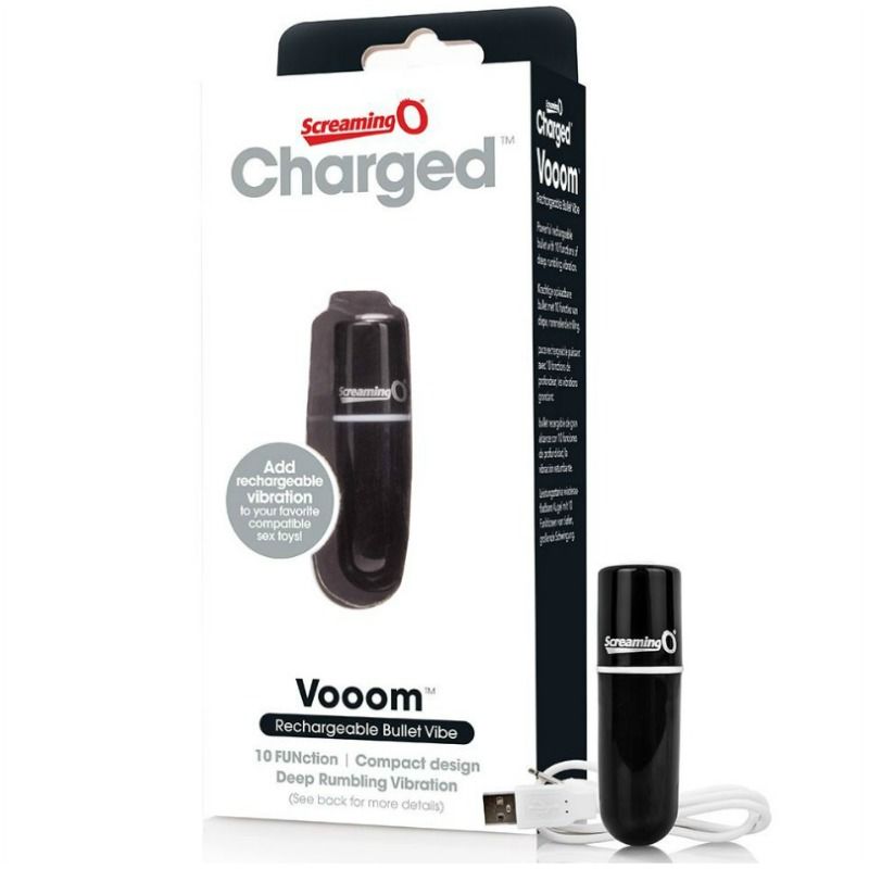 SCREAMING O - RECHARGEABLE VIBRATING BULLET VOOOM BLACK - 2