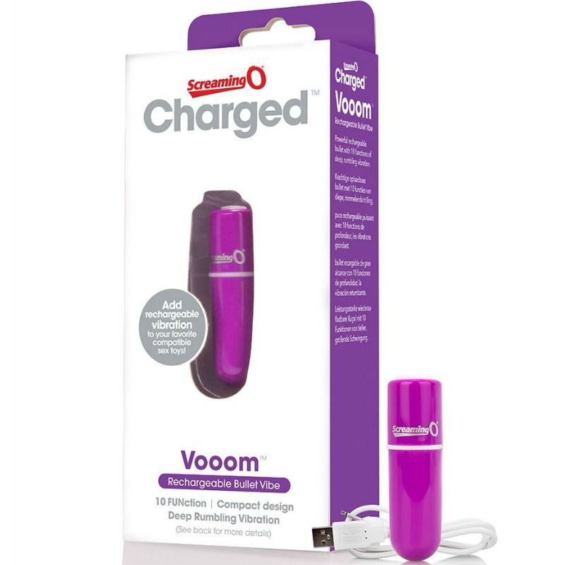SCREAMING O - RECHARGEABLE VIBRATING BULLET VOOOM LILAC - 4