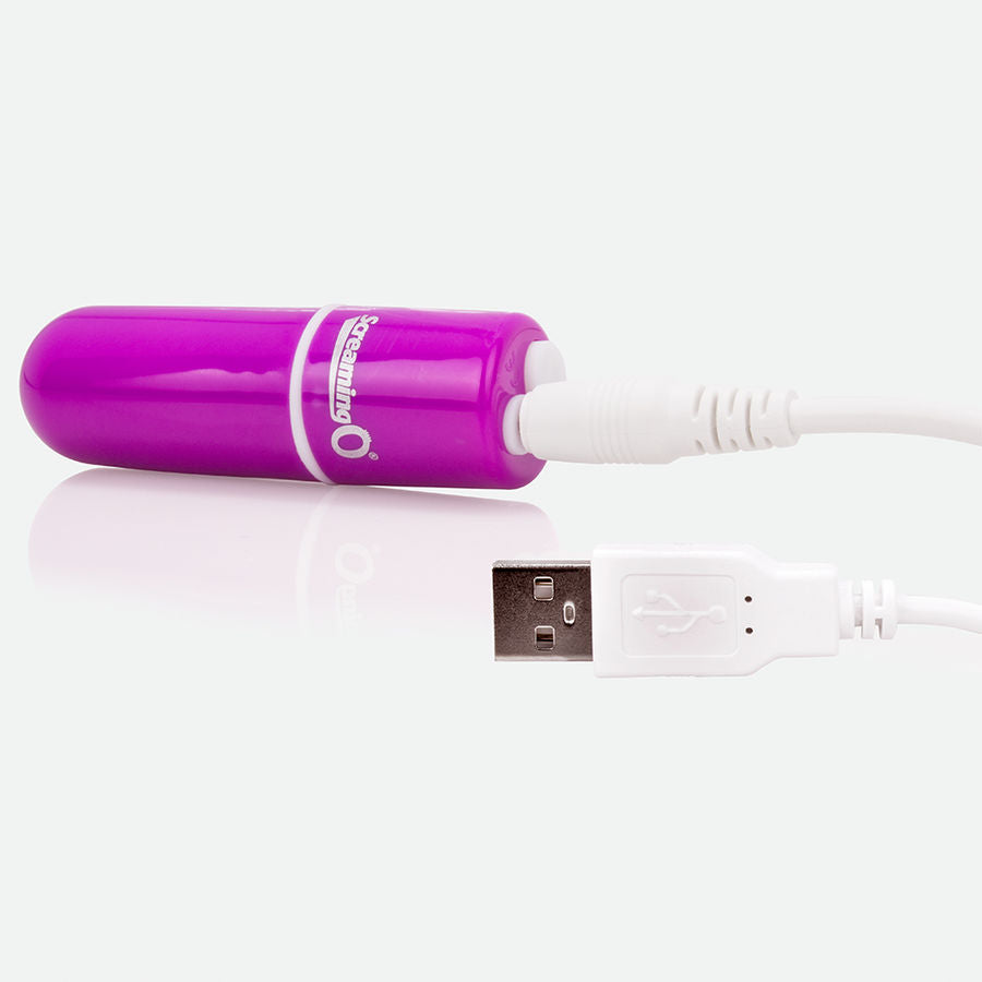 SCREAMING O - RECHARGEABLE VIBRATING BULLET VOOOM LILAC - 3