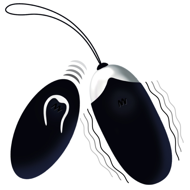INTENSE - UOVO VIBRANTE FLIPPY II CON TELECOMANDO NERO - Secretroomsexyshop