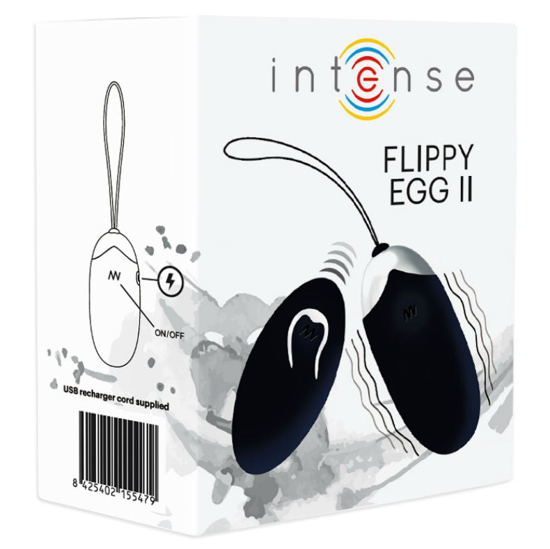 INTENSE - FLIPPY II VIBRATING EGG WITH REMOTE CONTROL BLACK - 5