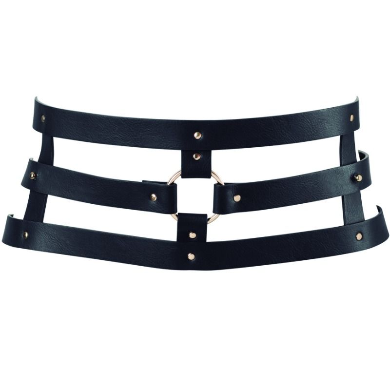 BIJOUX - INDISCRETS MAZE BELT WITH STRAP BLACK - 3