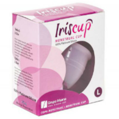 IRISCUP - LARGE PINK MONTH CUP + FREE STERILIZER BAG - 2
