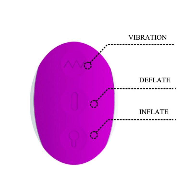PRETTY LOVE - DEMPSEY RECHARGEABLE INFLATABLE VIBRATOR - 5