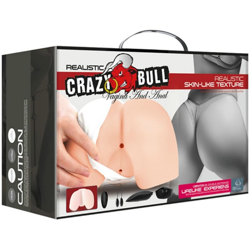 CRAZY BULL - VAGIN ET ANUS RÉALISTES AVEC VIBRATION POSITION 4