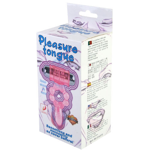 BAILE - SILICONE RING 10 TONGUE RHYTHMS WITH PINK VIBRATION - 2