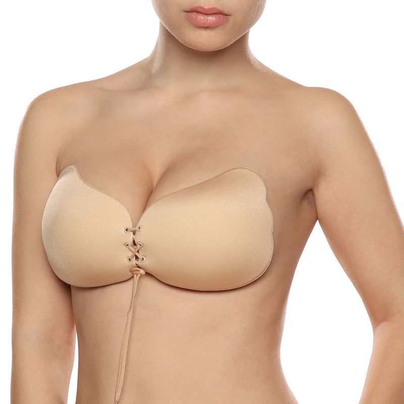 BYE-BRA - LACE-IT ENHANCEMENT PUSH-UP BEIGE CUP D - 4