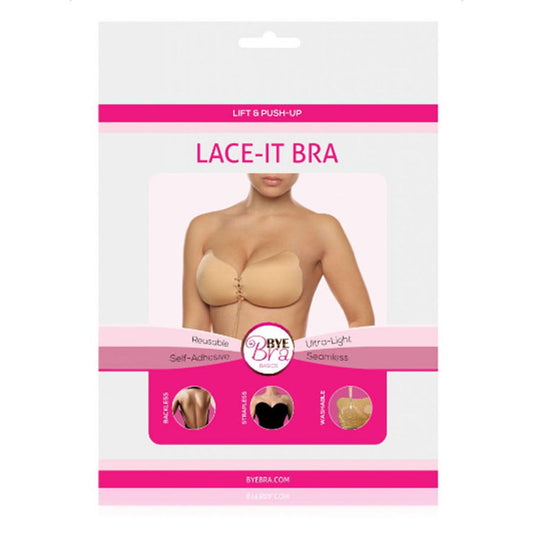 BYE-BRA - LACE-IT VALORIZZAZIONE PUSH-UP NERO COPPA B - Secretroomsexyshop