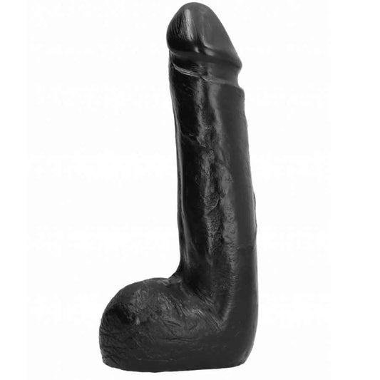 ALL BLACK - DILDO REALISTICO NERO MORBIDO 20 CM - Secretroomsexyshop