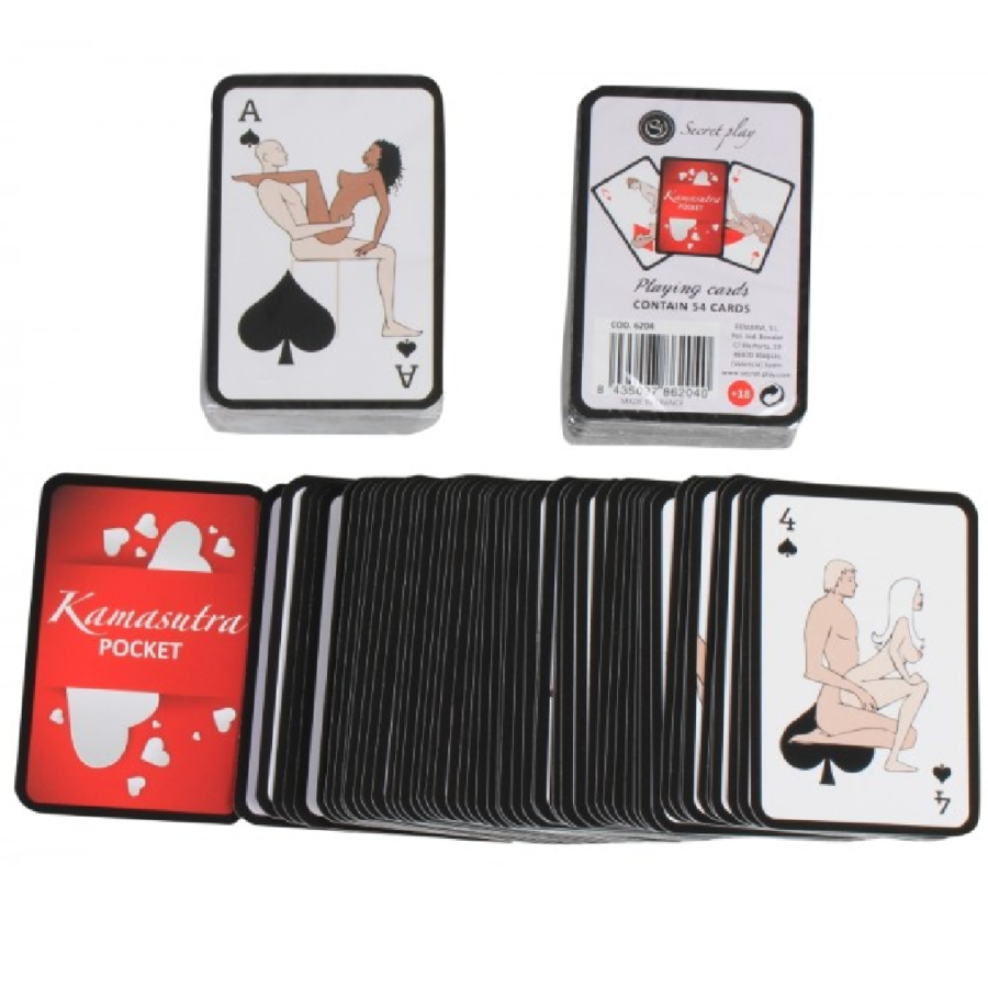 SECRETPLAY - POCKET KAMASUTRA PLAYING CARDS (ES/EN/PT/IT/FR/DE) - 1