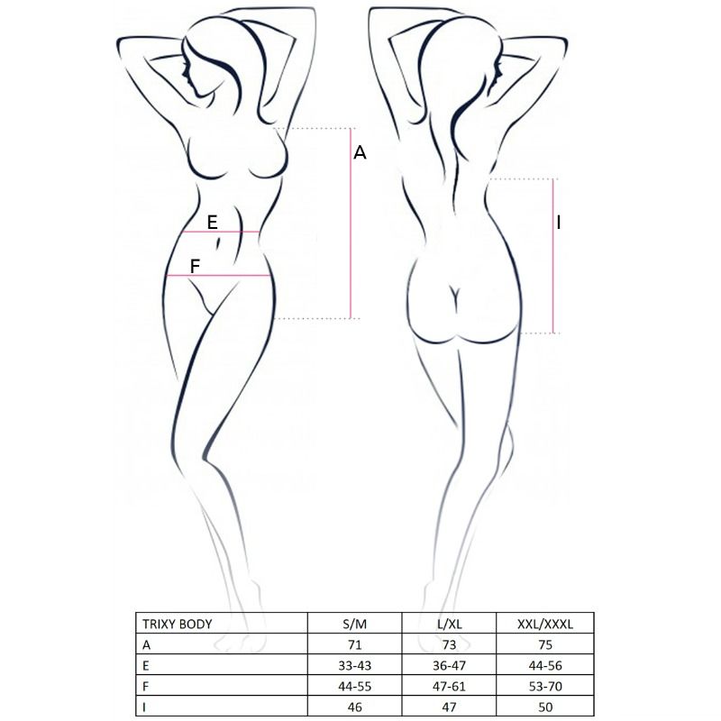 PASSION - WOMEN'S TRXY TEDDY BLACK SIZE L/XL