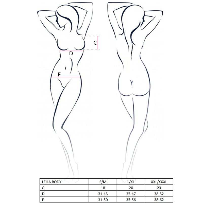 PASSION - WOMAN LEILA TEDDY BLACK SIZE L/XL - S/M / BLACK - 2