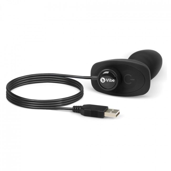 B-VIBE - RIMMING REMOTE CONTROL BUTT PLUG PETITE BLACK