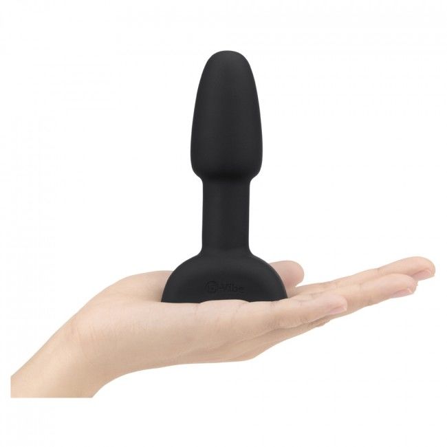 B-VIBE - RIMMING REMOTE CONTROL BUTT PLUG PETITE BLACK
