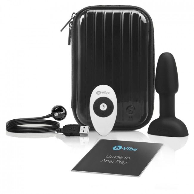 B-VIBE - RIMMING REMOTE CONTROL BUTT PLUG PETITE BLACK