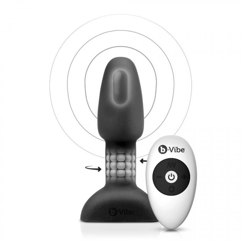 B-VIBE - RIMMING REMOTE CONTROL ANAL PLUG PETITE BLACK - 9