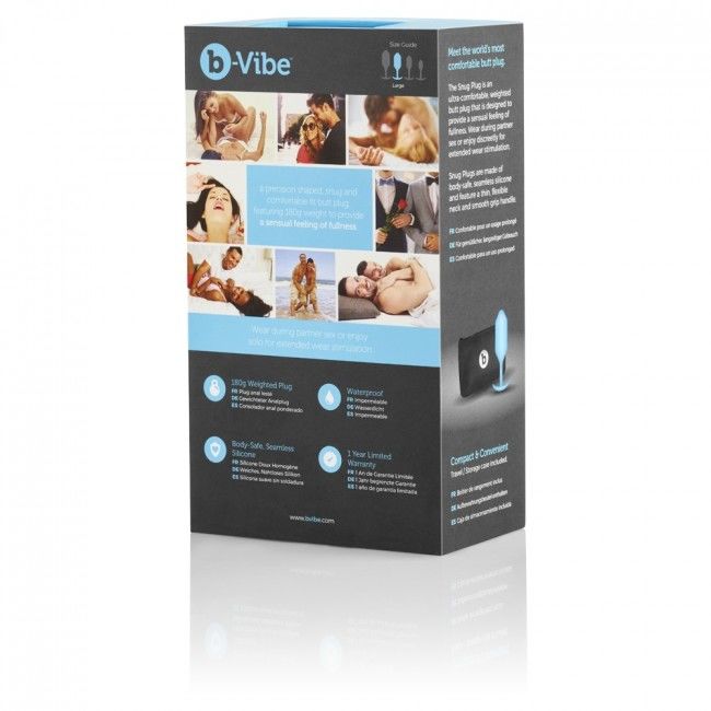 B-VIBE - SNUG ANAL PLUG 3 SKY BLUE - 4