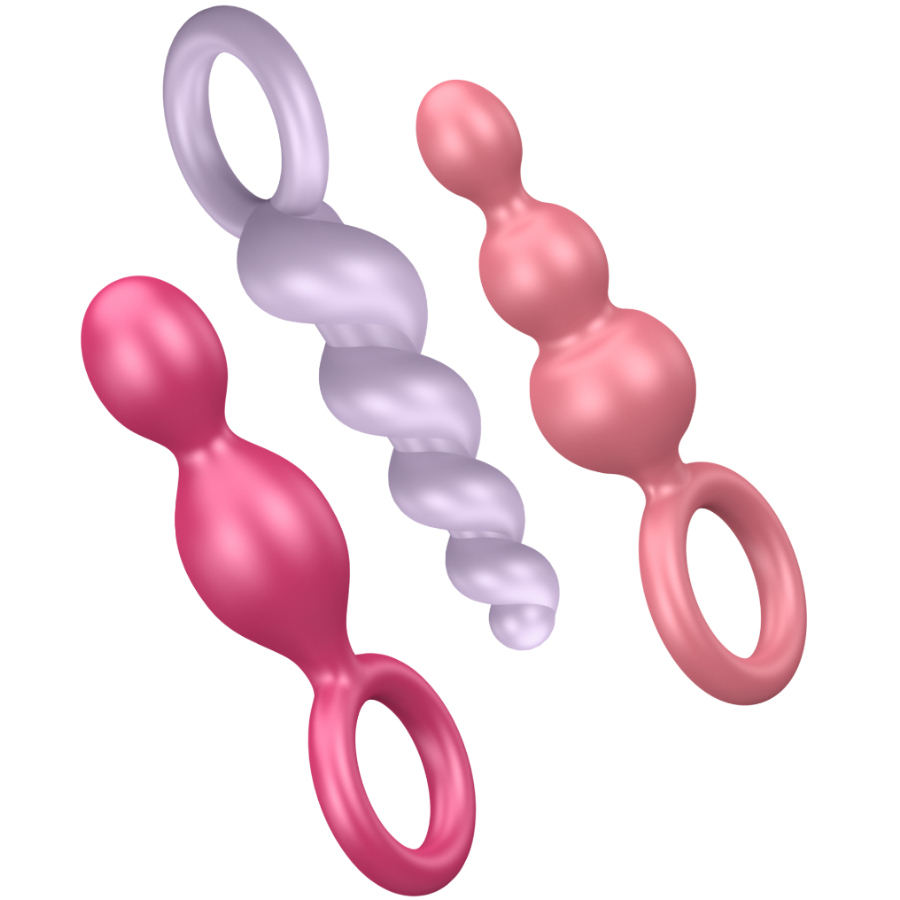 SATISFYER - ANAL PLUGS SET 3 PCS TRICOLOR - 2