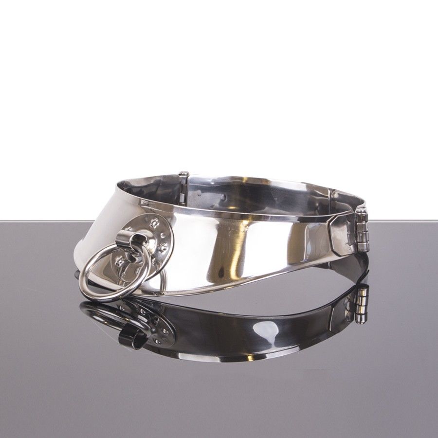 METAL HARD - RESTRAINT COLLAR WITH RING - 2