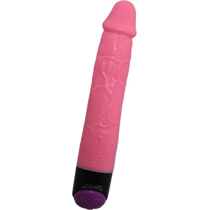 BAILE - COLORFUL SEX REALISTIC VIBRATOR PINK 23 CM - 2