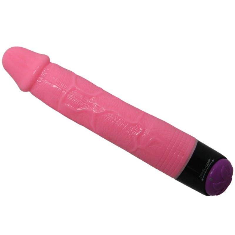 BAILE - COLORFUL SEX REALISTIC VIBRATOR PINK 23 CM - 5