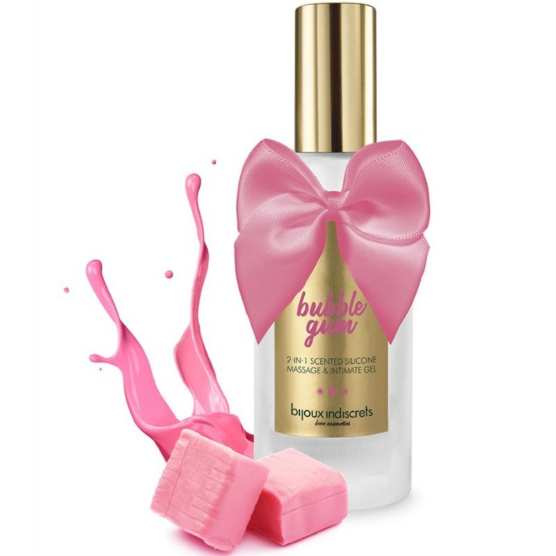 BIJOUX - BUBBLE GUM GEL 2 IN 1 SILICONE STRAWBERRY GUM 100 ML - 2