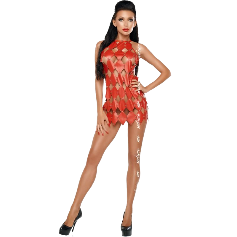 ME-SEDUCE - GWEN DRESS BARE BACK RED L/XL - S/M - 1