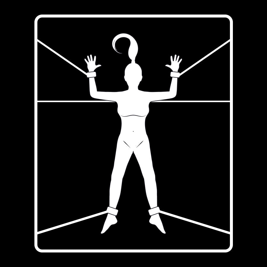 FETISH SUBMISSIVE - ENSEMBLE DE MENOTTES ET CRAVATES AVEC DOUBLURE EN NOPRÈNE