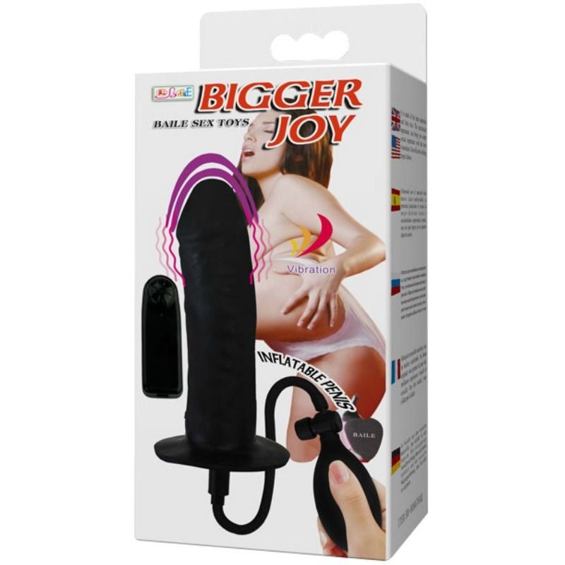 BAILE - BIGGER JOY INFLATABLE PENIS WITH VIBRATION 16 CM - 6
