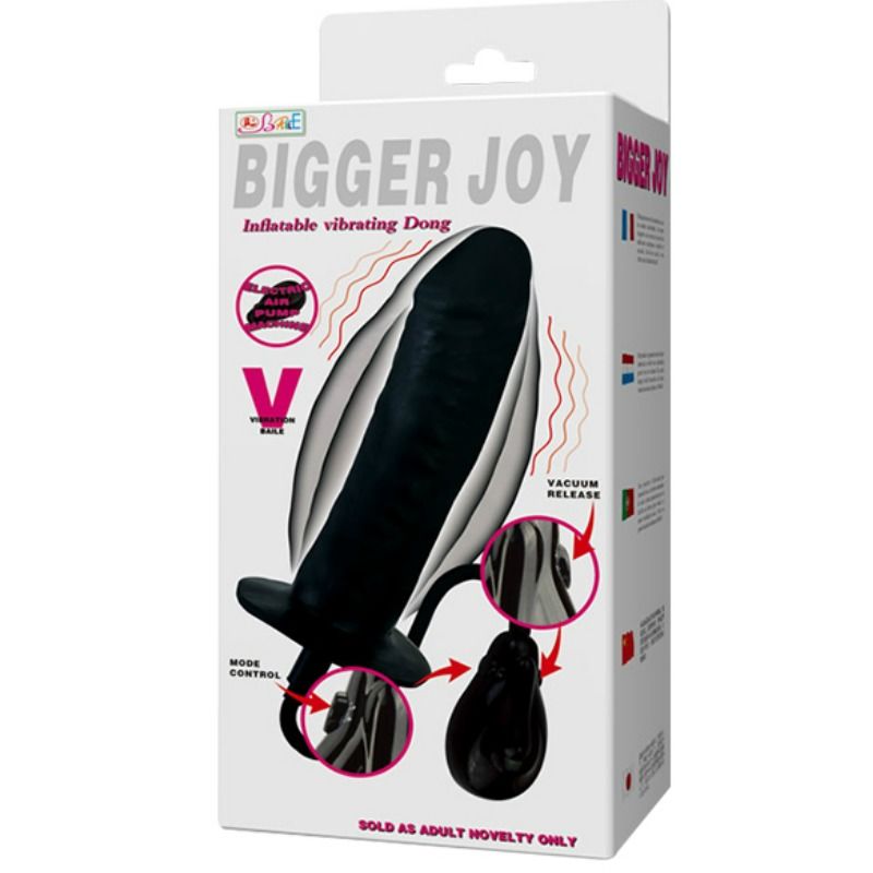 BAILE - BIGGER JOY INFLATABLE DILDO WITH VIBRATION 16 CM - 3