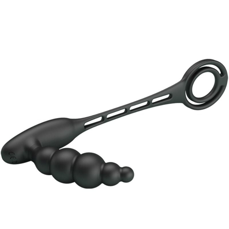 PRETTY LOVE - PENIS RINGS WITH VIBRATOR PLUG - 4