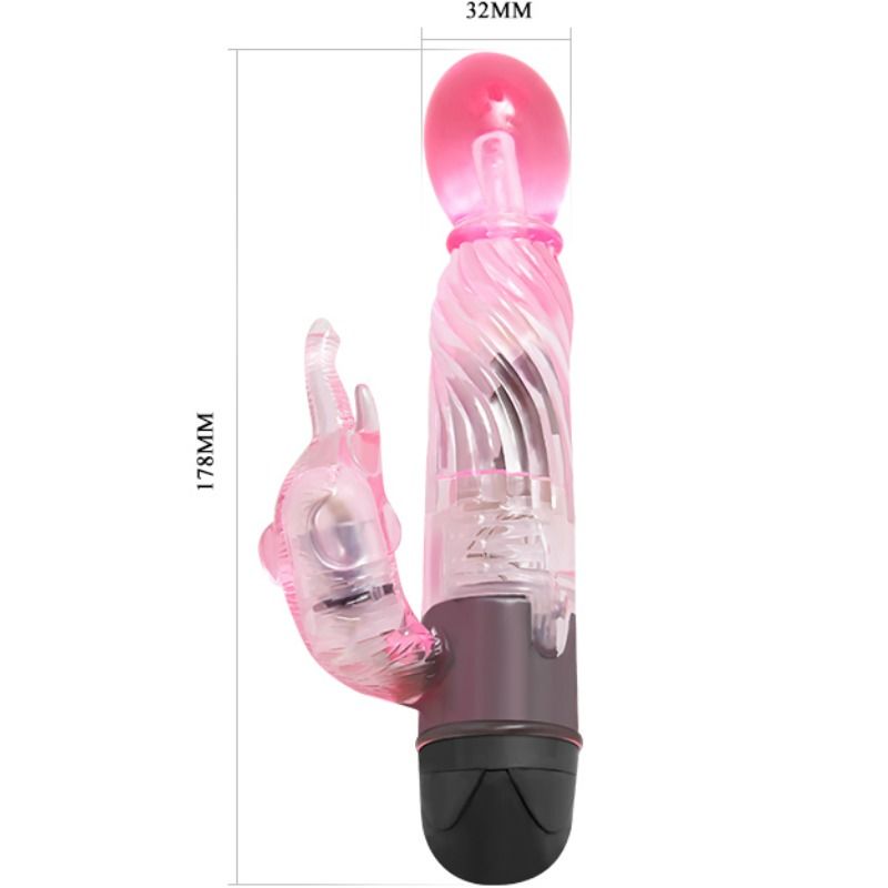 BAILE - GIVE YOU A KIND OF LOVER VIBRATOR WITH PINK RABBIT 10 MODES - 3