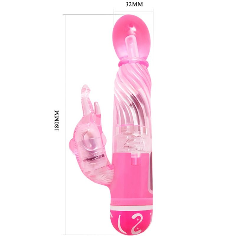 BAILE - MULTISPEED VIBRATOR WITH PINK STIMULATOR - 5