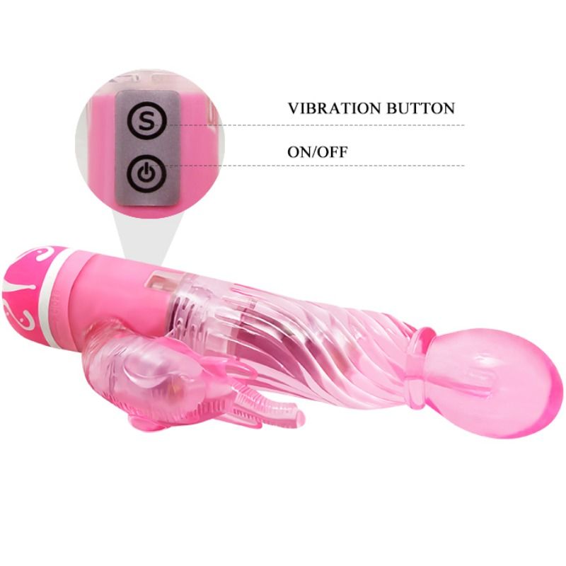 BAILE - MULTISPEED VIBRATOR WITH PINK STIMULATOR - 6