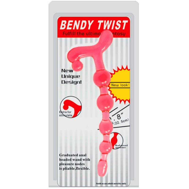 BAILE - BENDY TWIST RED ANAL BALLS - 4