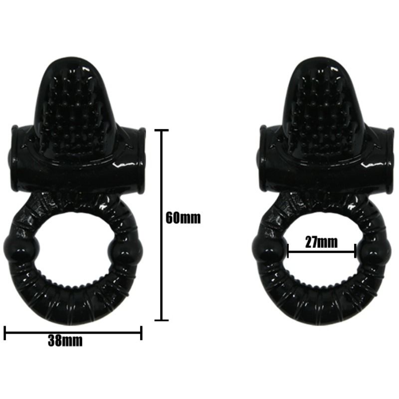 BAILE - SWEET RING VIBRATING RING WITH STRUCTURED RABBIT