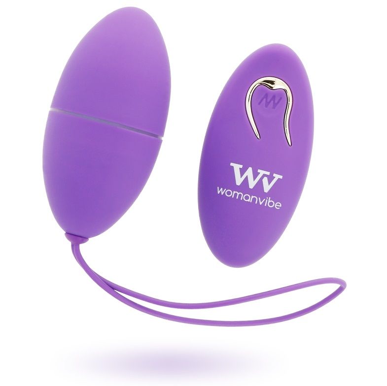 WOMANVIBE - ALSAN SILICONE REMOTE CONTROL EGG PURPLE - 1
