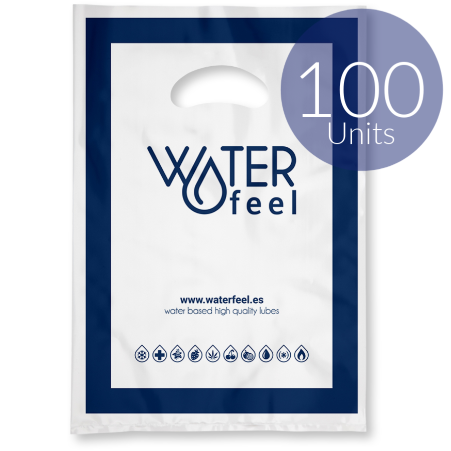 WATERFEEL - 100 SACCHETTI PICCOLI IN PLASTICA 25 X 35 CM