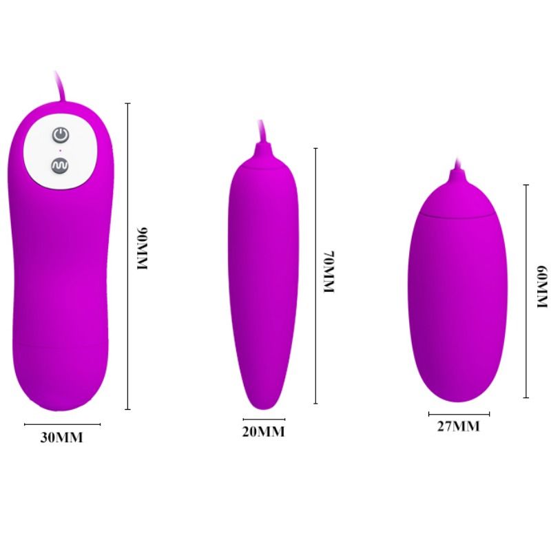 PRETTY LOVE - IRMA DOUBLE VIBRATING EGG - 4