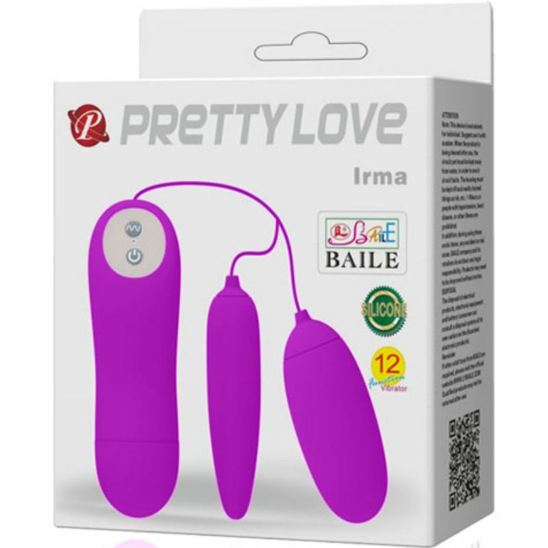 PRETTY LOVE - IRMA DOUBLE VIBRATING EGG - 6