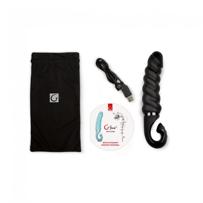 G-VIBE - G-JACK 2 - BLACK VIBRATING DILDO - 3